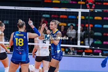 06/11/2024 - Indy Baijens (Savino Del Bene Scandicci) exultation - SAVINO DEL BENE SCANDICCI VS CSO VOLUNTARI 2005 - CHAMPIONS LEAGUE WOMEN - VOLLEY