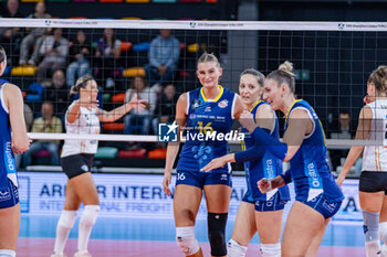 06/11/2024 - Indy Baijens (Savino Del Bene Scandicci) and Maja Ognjenovic (Savino Del Bene Scandicci) happiness - SAVINO DEL BENE SCANDICCI VS CSO VOLUNTARI 2005 - CHAMPIONS LEAGUE WOMEN - VOLLEY