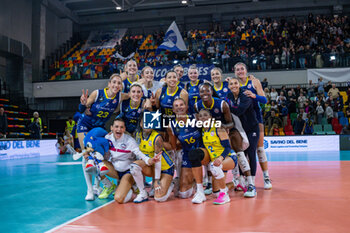 06/11/2024 - Savino Del Bene Scandicci players celebrate the match winning - SAVINO DEL BENE SCANDICCI VS CSO VOLUNTARI 2005 - CHAMPIONS LEAGUE WOMEN - VOLLEY