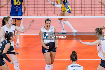 06/11/2024 - KAPELOVIES Alexandra Alice (C.S.O. VOLUNTARI 2005) exultation - SAVINO DEL BENE SCANDICCI VS CSO VOLUNTARI 2005 - CHAMPIONS LEAGUE WOMEN - VOLLEY