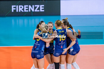 06/11/2024 - Savino Del Bene Scandicci players celebrate a point - SAVINO DEL BENE SCANDICCI VS CSO VOLUNTARI 2005 - CHAMPIONS LEAGUE WOMEN - VOLLEY