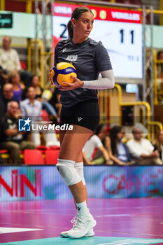 2024-09-08 - Jennifer Boldini #19 of UYBA E-Work Volley Busto Arsizio seen in action during Volley 2024/25 UYBA CUP at E-Work Arena - UYBA VOLLEY BUSTO ARSIZIO - RITRATTI - EVENTS - VOLLEYBALL