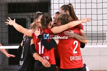 14/09/2024 - Actions of the game and players' images during the match between IDresdner Sportclub 1898 (GER) vs Volleyball Club OTP Banka Branik (SLO) at Dresdner Sportclub 1898 (GER) vs Volleyball Club OTP Banka Branik (SLO) Zoppas Arena Conegliano 14 September 2024, in the 2° Trofeo Citta di Conegliano - 2° TORNEO CITTà DI CONEGLIANO - DRESDNER SPORTCLUB VS VOLLEYBALL CLUB OTP - EVENTI - VOLLEY