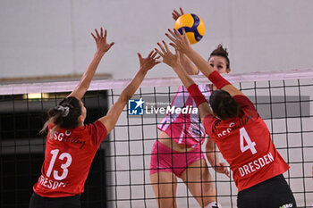 14/09/2024 - Actions of the game and players' images during the match between IDresdner Sportclub 1898 (GER) vs Volleyball Club OTP Banka Branik (SLO) at Dresdner Sportclub 1898 (GER) vs Volleyball Club OTP Banka Branik (SLO) Zoppas Arena Conegliano 14 September 2024, in the 2° Trofeo Citta di Conegliano - 2° TORNEO CITTà DI CONEGLIANO - DRESDNER SPORTCLUB VS VOLLEYBALL CLUB OTP - EVENTI - VOLLEY