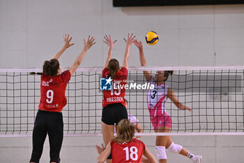 14/09/2024 - Actions of the game and players' images during the match between IDresdner Sportclub 1898 (GER) vs Volleyball Club OTP Banka Branik (SLO) at Dresdner Sportclub 1898 (GER) vs Volleyball Club OTP Banka Branik (SLO) Zoppas Arena Conegliano 14 September 2024, in the 2° Trofeo Citta di Conegliano - 2° TORNEO CITTà DI CONEGLIANO - DRESDNER SPORTCLUB VS VOLLEYBALL CLUB OTP - EVENTI - VOLLEY