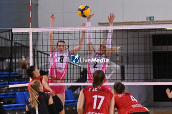 14/09/2024 - Actions of the game and players' images during the match between IDresdner Sportclub 1898 (GER) vs Volleyball Club OTP Banka Branik (SLO) at Dresdner Sportclub 1898 (GER) vs Volleyball Club OTP Banka Branik (SLO) Zoppas Arena Conegliano 14 September 2024, in the 2° Trofeo Citta di Conegliano - 2° TORNEO CITTà DI CONEGLIANO - DRESDNER SPORTCLUB VS VOLLEYBALL CLUB OTP - EVENTI - VOLLEY