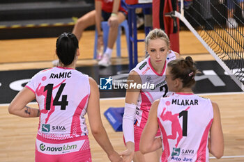 14/09/2024 - Actions of the game and players' images during the match between IDresdner Sportclub 1898 (GER) vs Volleyball Club OTP Banka Branik (SLO) at Dresdner Sportclub 1898 (GER) vs Volleyball Club OTP Banka Branik (SLO) Zoppas Arena Conegliano 14 September 2024, in the 2° Trofeo Citta di Conegliano - 2° TORNEO CITTà DI CONEGLIANO - DRESDNER SPORTCLUB VS VOLLEYBALL CLUB OTP - EVENTI - VOLLEY