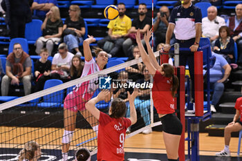 14/09/2024 - Actions of the game and players' images during the match between IDresdner Sportclub 1898 (GER) vs Volleyball Club OTP Banka Branik (SLO) at Dresdner Sportclub 1898 (GER) vs Volleyball Club OTP Banka Branik (SLO) Zoppas Arena Conegliano 14 September 2024, in the 2° Trofeo Citta di Conegliano - 2° TORNEO CITTà DI CONEGLIANO - DRESDNER SPORTCLUB VS VOLLEYBALL CLUB OTP - EVENTI - VOLLEY