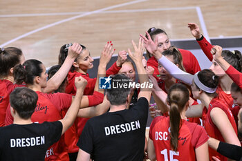 14/09/2024 - Actions of the game and players' images during the match between IDresdner Sportclub 1898 (GER) vs Volleyball Club OTP Banka Branik (SLO) at Dresdner Sportclub 1898 (GER) vs Volleyball Club OTP Banka Branik (SLO) Zoppas Arena Conegliano 14 September 2024, in the 2° Trofeo Citta di Conegliano - 2° TORNEO CITTà DI CONEGLIANO - DRESDNER SPORTCLUB VS VOLLEYBALL CLUB OTP - EVENTI - VOLLEY