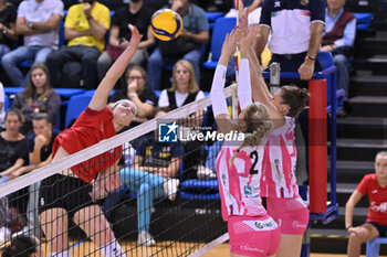 14/09/2024 - Actions of the game and players' images during the match between IDresdner Sportclub 1898 (GER) vs Volleyball Club OTP Banka Branik (SLO) at Dresdner Sportclub 1898 (GER) vs Volleyball Club OTP Banka Branik (SLO) Zoppas Arena Conegliano 14 September 2024, in the 2° Trofeo Citta di Conegliano - 2° TORNEO CITTà DI CONEGLIANO - DRESDNER SPORTCLUB VS VOLLEYBALL CLUB OTP - EVENTI - VOLLEY