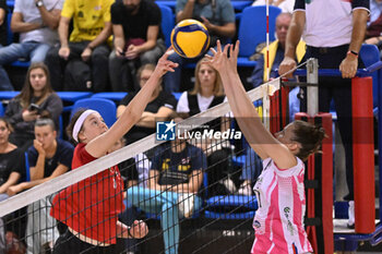 14/09/2024 - Actions of the game and players' images during the match between IDresdner Sportclub 1898 (GER) vs Volleyball Club OTP Banka Branik (SLO) at Dresdner Sportclub 1898 (GER) vs Volleyball Club OTP Banka Branik (SLO) Zoppas Arena Conegliano 14 September 2024, in the 2° Trofeo Citta di Conegliano - 2° TORNEO CITTà DI CONEGLIANO - DRESDNER SPORTCLUB VS VOLLEYBALL CLUB OTP - EVENTI - VOLLEY