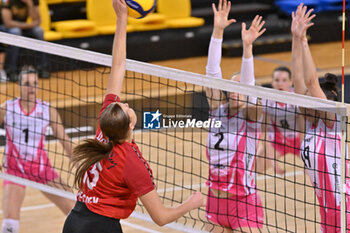 14/09/2024 - Actions of the game and players' images during the match between IDresdner Sportclub 1898 (GER) vs Volleyball Club OTP Banka Branik (SLO) at Dresdner Sportclub 1898 (GER) vs Volleyball Club OTP Banka Branik (SLO) Zoppas Arena Conegliano 14 September 2024, in the 2° Trofeo Citta di Conegliano - 2° TORNEO CITTà DI CONEGLIANO - DRESDNER SPORTCLUB VS VOLLEYBALL CLUB OTP - EVENTI - VOLLEY