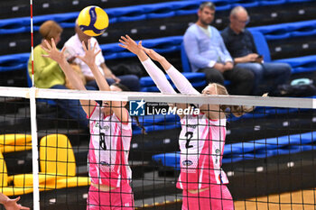 14/09/2024 - Actions of the game and players' images during the match between IDresdner Sportclub 1898 (GER) vs Volleyball Club OTP Banka Branik (SLO) at Dresdner Sportclub 1898 (GER) vs Volleyball Club OTP Banka Branik (SLO) Zoppas Arena Conegliano 14 September 2024, in the 2° Trofeo Citta di Conegliano - 2° TORNEO CITTà DI CONEGLIANO - DRESDNER SPORTCLUB VS VOLLEYBALL CLUB OTP - EVENTI - VOLLEY