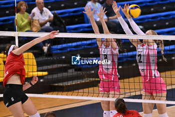 14/09/2024 - Actions of the game and players' images during the match between IDresdner Sportclub 1898 (GER) vs Volleyball Club OTP Banka Branik (SLO) at Dresdner Sportclub 1898 (GER) vs Volleyball Club OTP Banka Branik (SLO) Zoppas Arena Conegliano 14 September 2024, in the 2° Trofeo Citta di Conegliano - 2° TORNEO CITTà DI CONEGLIANO - DRESDNER SPORTCLUB VS VOLLEYBALL CLUB OTP - EVENTI - VOLLEY