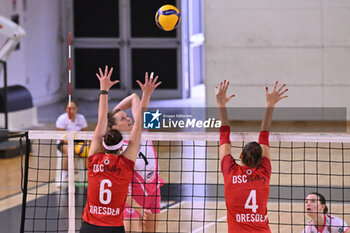 14/09/2024 - Actions of the game and players' images during the match between IDresdner Sportclub 1898 (GER) vs Volleyball Club OTP Banka Branik (SLO) at Dresdner Sportclub 1898 (GER) vs Volleyball Club OTP Banka Branik (SLO) Zoppas Arena Conegliano 14 September 2024, in the 2° Trofeo Citta di Conegliano - 2° TORNEO CITTà DI CONEGLIANO - DRESDNER SPORTCLUB VS VOLLEYBALL CLUB OTP - EVENTI - VOLLEY