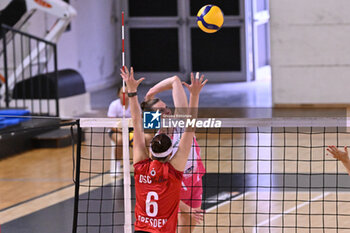 14/09/2024 - Actions of the game and players' images during the match between IDresdner Sportclub 1898 (GER) vs Volleyball Club OTP Banka Branik (SLO) at Dresdner Sportclub 1898 (GER) vs Volleyball Club OTP Banka Branik (SLO) Zoppas Arena Conegliano 14 September 2024, in the 2° Trofeo Citta di Conegliano - 2° TORNEO CITTà DI CONEGLIANO - DRESDNER SPORTCLUB VS VOLLEYBALL CLUB OTP - EVENTI - VOLLEY