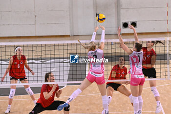 14/09/2024 - Actions of the game and players' images during the match between IDresdner Sportclub 1898 (GER) vs Volleyball Club OTP Banka Branik (SLO) at Dresdner Sportclub 1898 (GER) vs Volleyball Club OTP Banka Branik (SLO) Zoppas Arena Conegliano 14 September 2024, in the 2° Trofeo Citta di Conegliano - 2° TORNEO CITTà DI CONEGLIANO - DRESDNER SPORTCLUB VS VOLLEYBALL CLUB OTP - EVENTI - VOLLEY