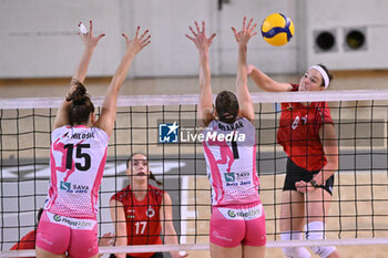 14/09/2024 - Actions of the game and players' images during the match between IDresdner Sportclub 1898 (GER) vs Volleyball Club OTP Banka Branik (SLO) at Dresdner Sportclub 1898 (GER) vs Volleyball Club OTP Banka Branik (SLO) Zoppas Arena Conegliano 14 September 2024, in the 2° Trofeo Citta di Conegliano - 2° TORNEO CITTà DI CONEGLIANO - DRESDNER SPORTCLUB VS VOLLEYBALL CLUB OTP - EVENTI - VOLLEY