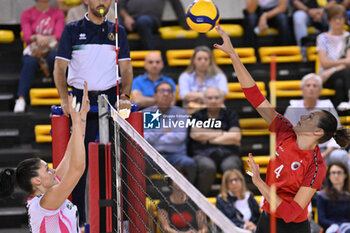 14/09/2024 - Actions of the game and players' images during the match between IDresdner Sportclub 1898 (GER) vs Volleyball Club OTP Banka Branik (SLO) at Dresdner Sportclub 1898 (GER) vs Volleyball Club OTP Banka Branik (SLO) Zoppas Arena Conegliano 14 September 2024, in the 2° Trofeo Citta di Conegliano - 2° TORNEO CITTà DI CONEGLIANO - DRESDNER SPORTCLUB VS VOLLEYBALL CLUB OTP - EVENTI - VOLLEY