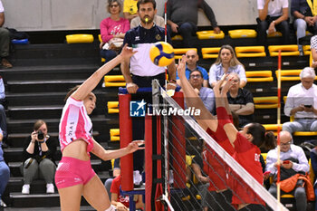 14/09/2024 - Actions of the game and players' images during the match between IDresdner Sportclub 1898 (GER) vs Volleyball Club OTP Banka Branik (SLO) at Dresdner Sportclub 1898 (GER) vs Volleyball Club OTP Banka Branik (SLO) Zoppas Arena Conegliano 14 September 2024, in the 2° Trofeo Citta di Conegliano - 2° TORNEO CITTà DI CONEGLIANO - DRESDNER SPORTCLUB VS VOLLEYBALL CLUB OTP - EVENTI - VOLLEY