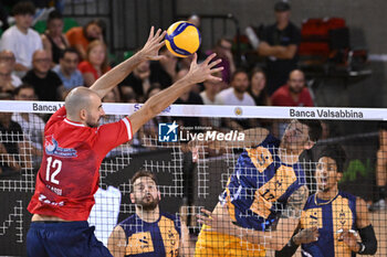 15/09/2024 - Actions of the game and players' images during the match between Gas Sales Bluenergy Piacenza and Valsa Group Modena at PalaGeorge, Montichiari (BS)  15 September 2024, in the Trofeo Astori - TROFEO ASTORI MONTECHIARI - FINALE 3° POSTO - GAS SALES BLUENERGY PIACENZA VS VALSA GROUP MODENA - EVENTI - VOLLEY