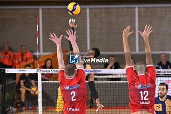 15/09/2024 - Actions of the game and players' images during the match between Gas Sales Bluenergy Piacenza and Valsa Group Modena at PalaGeorge, Montichiari (BS)  15 September 2024, in the Trofeo Astori - TROFEO ASTORI MONTECHIARI - FINALE 3° POSTO - GAS SALES BLUENERGY PIACENZA VS VALSA GROUP MODENA - EVENTI - VOLLEY