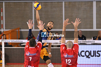 15/09/2024 - Actions of the game and players' images during the match between Gas Sales Bluenergy Piacenza and Valsa Group Modena at PalaGeorge, Montichiari (BS)  15 September 2024, in the Trofeo Astori - TROFEO ASTORI MONTECHIARI - FINALE 3° POSTO - GAS SALES BLUENERGY PIACENZA VS VALSA GROUP MODENA - EVENTI - VOLLEY