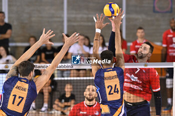 15/09/2024 - Actions of the game and players' images during the match between Gas Sales Bluenergy Piacenza and Valsa Group Modena at PalaGeorge, Montichiari (BS)  15 September 2024, in the Trofeo Astori - TROFEO ASTORI MONTECHIARI - FINALE 3° POSTO - GAS SALES BLUENERGY PIACENZA VS VALSA GROUP MODENA - EVENTI - VOLLEY