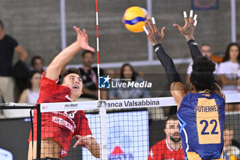 15/09/2024 - Actions of the game and players' images during the match between Gas Sales Bluenergy Piacenza and Valsa Group Modena at PalaGeorge, Montichiari (BS)  15 September 2024, in the Trofeo Astori - TROFEO ASTORI MONTECHIARI - FINALE 3° POSTO - GAS SALES BLUENERGY PIACENZA VS VALSA GROUP MODENA - EVENTI - VOLLEY