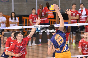 15/09/2024 - Actions of the game and players' images during the match between Gas Sales Bluenergy Piacenza and Valsa Group Modena at PalaGeorge, Montichiari (BS)  15 September 2024, in the Trofeo Astori - TROFEO ASTORI MONTECHIARI - FINALE 3° POSTO - GAS SALES BLUENERGY PIACENZA VS VALSA GROUP MODENA - EVENTI - VOLLEY