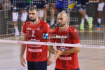 15/09/2024 - Actions of the game and players' images during the match between Gas Sales Bluenergy Piacenza and Valsa Group Modena at PalaGeorge, Montichiari (BS)  15 September 2024, in the Trofeo Astori - TROFEO ASTORI MONTECHIARI - FINALE 3° POSTO - GAS SALES BLUENERGY PIACENZA VS VALSA GROUP MODENA - EVENTI - VOLLEY