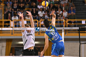 15/09/2024 - Actions of the game and players' images during the match between Rana Verona and Itas Trentino at PalaGeorge, Montichiari (BS)  15 September 2024, in the Trofeo Astori - TROFEO ASTORI MONTECHIARI - FINALE 1° POSTO - RANA VERONA VS ITAS TRENTINO - EVENTI - VOLLEY