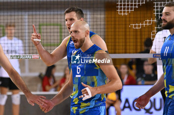 15/09/2024 - Actions of the game and players' images during the match between Rana Verona and Itas Trentino at PalaGeorge, Montichiari (BS)  15 September 2024, in the Trofeo Astori - TROFEO ASTORI MONTECHIARI - FINALE 1° POSTO - RANA VERONA VS ITAS TRENTINO - EVENTI - VOLLEY