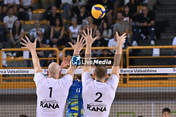 15/09/2024 - Actions of the game and players' images during the match between Rana Verona and Itas Trentino at PalaGeorge, Montichiari (BS)  15 September 2024, in the Trofeo Astori - TROFEO ASTORI MONTECHIARI - FINALE 1° POSTO - RANA VERONA VS ITAS TRENTINO - EVENTI - VOLLEY