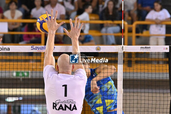 15/09/2024 - Actions of the game and players' images during the match between Rana Verona and Itas Trentino at PalaGeorge, Montichiari (BS)  15 September 2024, in the Trofeo Astori - TROFEO ASTORI MONTECHIARI - FINALE 1° POSTO - RANA VERONA VS ITAS TRENTINO - EVENTI - VOLLEY