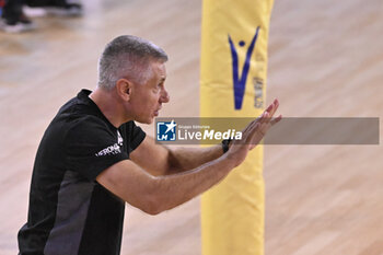 15/09/2024 - Actions of the game and players' images during the match between Rana Verona and Itas Trentino at PalaGeorge, Montichiari (BS)  15 September 2024, in the Trofeo Astori - TROFEO ASTORI MONTECHIARI - FINALE 1° POSTO - RANA VERONA VS ITAS TRENTINO - EVENTI - VOLLEY