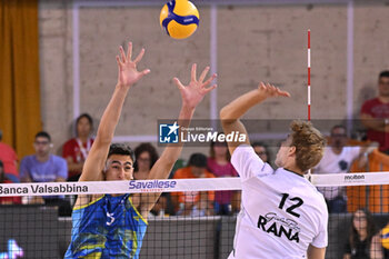 15/09/2024 - Actions of the game and players' images during the match between Rana Verona and Itas Trentino at PalaGeorge, Montichiari (BS)  15 September 2024, in the Trofeo Astori - TROFEO ASTORI MONTECHIARI - FINALE 1° POSTO - RANA VERONA VS ITAS TRENTINO - EVENTI - VOLLEY