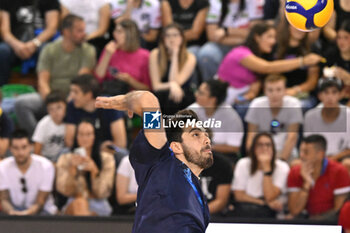 15/09/2024 - Actions of the game and players' images during the match between Rana Verona and Itas Trentino at PalaGeorge, Montichiari (BS)  15 September 2024, in the Trofeo Astori - TROFEO ASTORI MONTECHIARI - FINALE 1° POSTO - RANA VERONA VS ITAS TRENTINO - EVENTI - VOLLEY