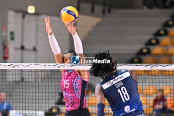 2024-09-20 - Actions of the game and players' images during the match between Vero Volley Milano and Savino Del Bene Scandicci match at Courmayeur Sport Center - 20th September 2024, during the Courmayeur Cup 24 - COURMAYEUR CUP - VERO VOLLEY MILANO VS SAVINO DEL BENE SCANDICCI - EVENTS - VOLLEYBALL