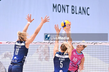 2024-09-20 - Actions of the game and players' images during the match between Vero Volley Milano and Savino Del Bene Scandicci match at Courmayeur Sport Center - 20th September 2024, during the Courmayeur Cup 24 - COURMAYEUR CUP - VERO VOLLEY MILANO VS SAVINO DEL BENE SCANDICCI - EVENTS - VOLLEYBALL