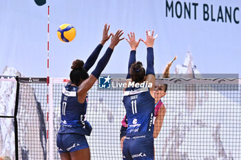 2024-09-20 - Actions of the game and players' images during the match between Vero Volley Milano and Savino Del Bene Scandicci match at Courmayeur Sport Center - 20th September 2024, during the Courmayeur Cup 24 - COURMAYEUR CUP - VERO VOLLEY MILANO VS SAVINO DEL BENE SCANDICCI - EVENTS - VOLLEYBALL