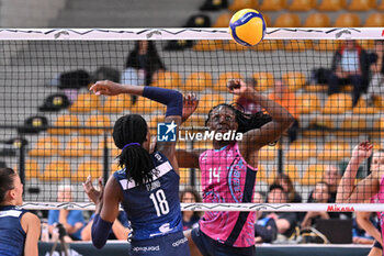 2024-09-20 - Actions of the game and players' images during the match between Vero Volley Milano and Savino Del Bene Scandicci match at Courmayeur Sport Center - 20th September 2024, during the Courmayeur Cup 24 - COURMAYEUR CUP - VERO VOLLEY MILANO VS SAVINO DEL BENE SCANDICCI - EVENTS - VOLLEYBALL