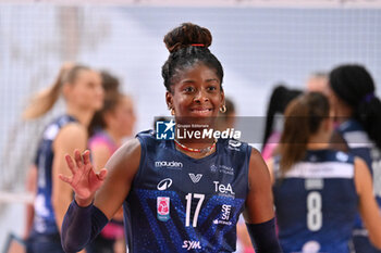 2024-09-20 - Actions of the game and players' images during the match between Vero Volley Milano and Savino Del Bene Scandicci match at Courmayeur Sport Center - 20th September 2024, during the Courmayeur Cup 24 - COURMAYEUR CUP - VERO VOLLEY MILANO VS SAVINO DEL BENE SCANDICCI - EVENTS - VOLLEYBALL