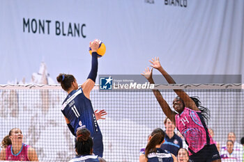 2024-09-20 - Actions of the game and players' images during the match between Vero Volley Milano and Savino Del Bene Scandicci match at Courmayeur Sport Center - 20th September 2024, during the Courmayeur Cup 24 - COURMAYEUR CUP - VERO VOLLEY MILANO VS SAVINO DEL BENE SCANDICCI - EVENTS - VOLLEYBALL