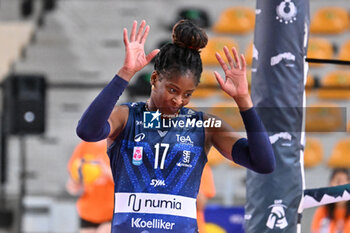 2024-09-20 - Actions of the game and players' images during the match between Vero Volley Milano and Savino Del Bene Scandicci match at Courmayeur Sport Center - 20th September 2024, during the Courmayeur Cup 24 - COURMAYEUR CUP - VERO VOLLEY MILANO VS SAVINO DEL BENE SCANDICCI - EVENTS - VOLLEYBALL