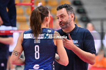 2024-09-20 - Actions of the game and players' images during the match between Vero Volley Milano and Savino Del Bene Scandicci match at Courmayeur Sport Center - 20th September 2024, during the Courmayeur Cup 24 - COURMAYEUR CUP - VERO VOLLEY MILANO VS SAVINO DEL BENE SCANDICCI - EVENTS - VOLLEYBALL