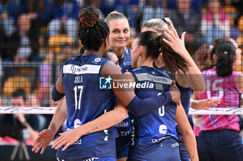 2024-09-20 - Actions of the game and players' images during the match between Vero Volley Milano and Savino Del Bene Scandicci match at Courmayeur Sport Center - 20th September 2024, during the Courmayeur Cup 24 - COURMAYEUR CUP - VERO VOLLEY MILANO VS SAVINO DEL BENE SCANDICCI - EVENTS - VOLLEYBALL