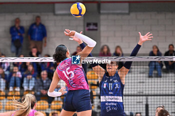 2024-09-20 - Actions of the game and players' images during the match between Vero Volley Milano and Savino Del Bene Scandicci match at Courmayeur Sport Center - 20th September 2024, during the Courmayeur Cup 24 - COURMAYEUR CUP - VERO VOLLEY MILANO VS SAVINO DEL BENE SCANDICCI - EVENTS - VOLLEYBALL