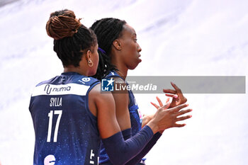 2024-09-20 - Actions of the game and players' images during the match between Vero Volley Milano and Savino Del Bene Scandicci match at Courmayeur Sport Center - 20th September 2024, during the Courmayeur Cup 24 - COURMAYEUR CUP - VERO VOLLEY MILANO VS SAVINO DEL BENE SCANDICCI - EVENTS - VOLLEYBALL