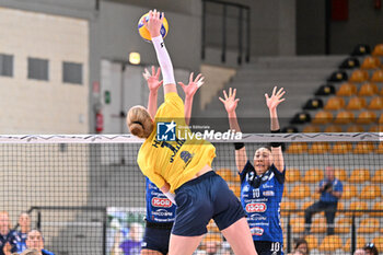 2024-09-20 - Spike of Isabelle Haak ( Imoco Conegliano ) during the match between Prosecco Doc Imoco Conegliano – Igor Gorgonzola Novara match at Courmayeur Sport Center - 20th September 2024, during the Courmayeur Cup 24 - COURMAYEUR CUP - PROSECCO DOC IMOCO CONEGLIANO VS IGOR GORGONZOLA NOVARA - EVENTS - VOLLEYBALL